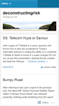 Mobile Screenshot of deconstructingrisk.com